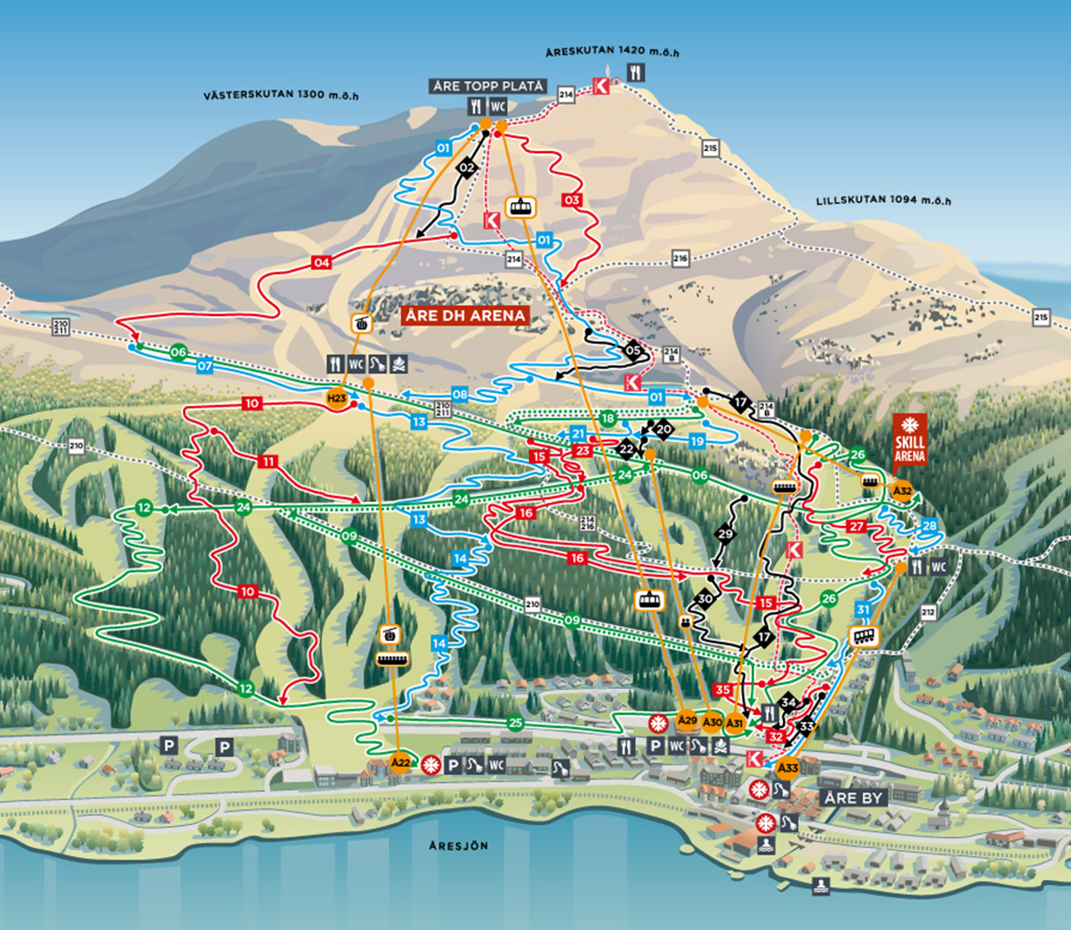 Trysil Alpinsenter Kart