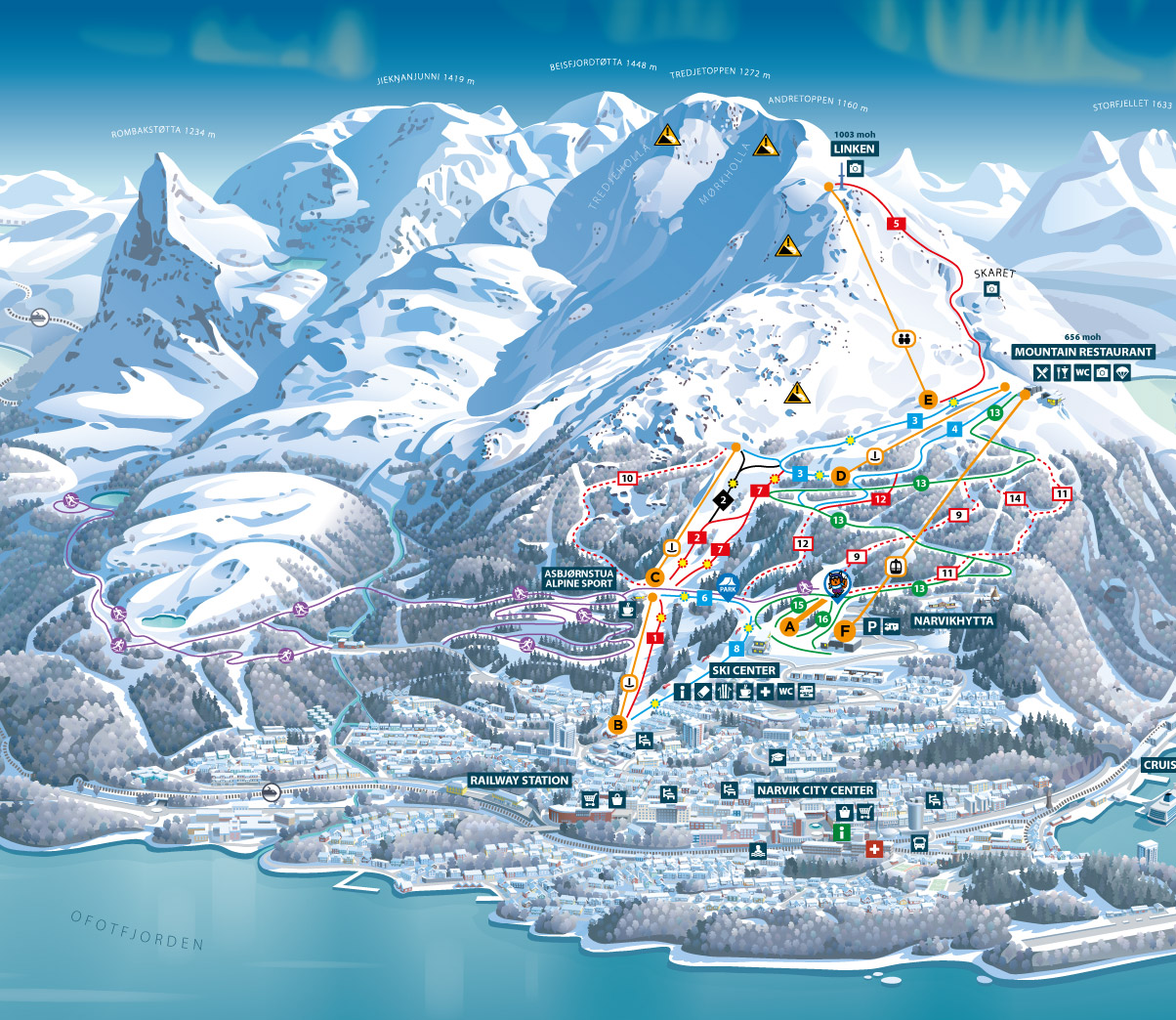 Narvik slope map